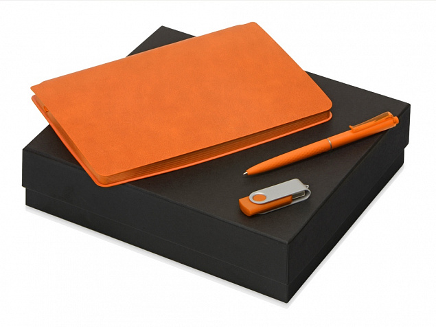 Подарочный набор «Notepeno» с блокнотом А5, флешкой и ручкой с логотипом  заказать по выгодной цене в кибермаркете AvroraStore