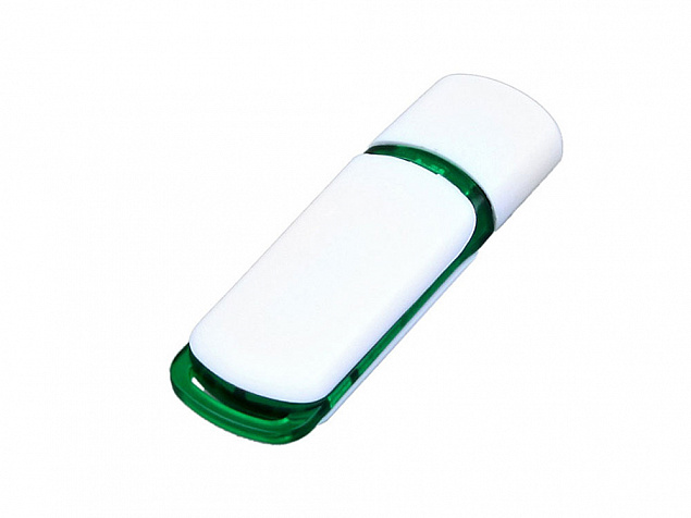 USB 2.0- флешка на 8 Гб с цветными вставками с логотипом  заказать по выгодной цене в кибермаркете AvroraStore