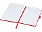 Блокнот Honua форматом A5 из переработанной бумаги с обложкой из переработанного ПЭТ, красный с логотипом  заказать по выгодной цене в кибермаркете AvroraStore