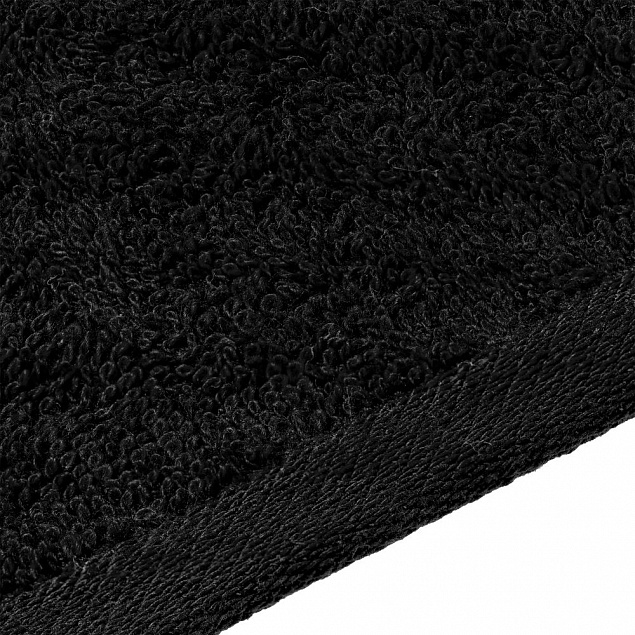 Полотенце Soft Me Light XL, черное с логотипом  заказать по выгодной цене в кибермаркете AvroraStore