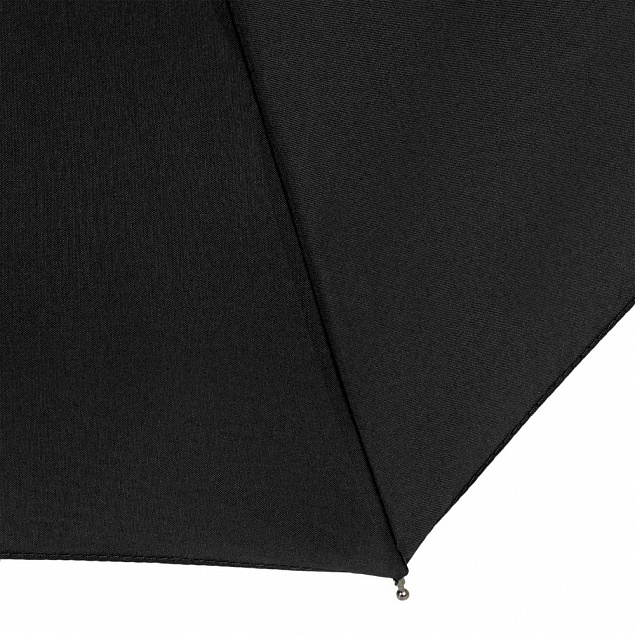 Зонт складной Hit Mini ver.2, черный с логотипом  заказать по выгодной цене в кибермаркете AvroraStore
