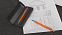 Карандаш механический "Ray", покрытие soft touch с логотипом  заказать по выгодной цене в кибермаркете AvroraStore