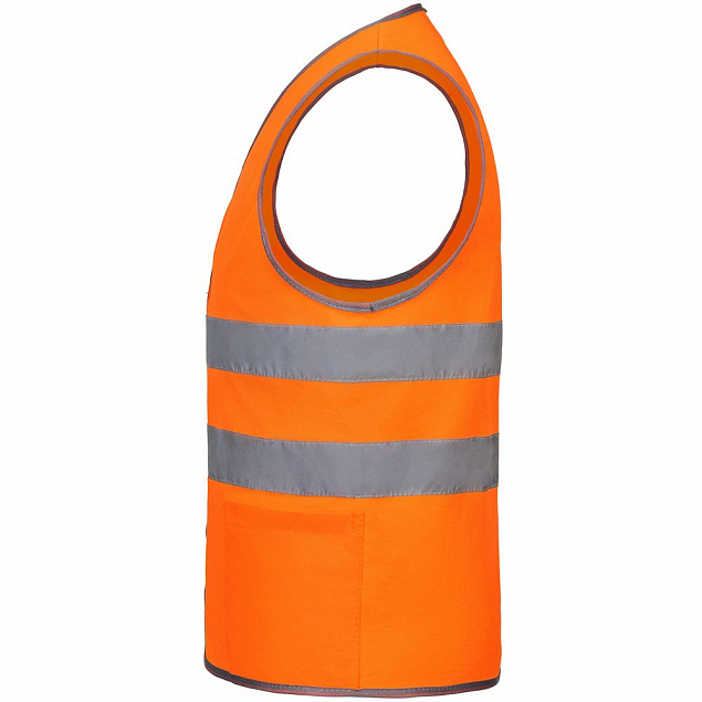 Жилет светоотражающий Reflector, оранжевый неон с логотипом  заказать по выгодной цене в кибермаркете AvroraStore