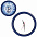 Часы настенные "ПРОМО" разборные ; яркий синий, D28,5 см; пластик с логотипом  заказать по выгодной цене в кибермаркете AvroraStore