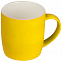 Кружка керамическая 300 мл, желтая с логотипом  заказать по выгодной цене в кибермаркете AvroraStore