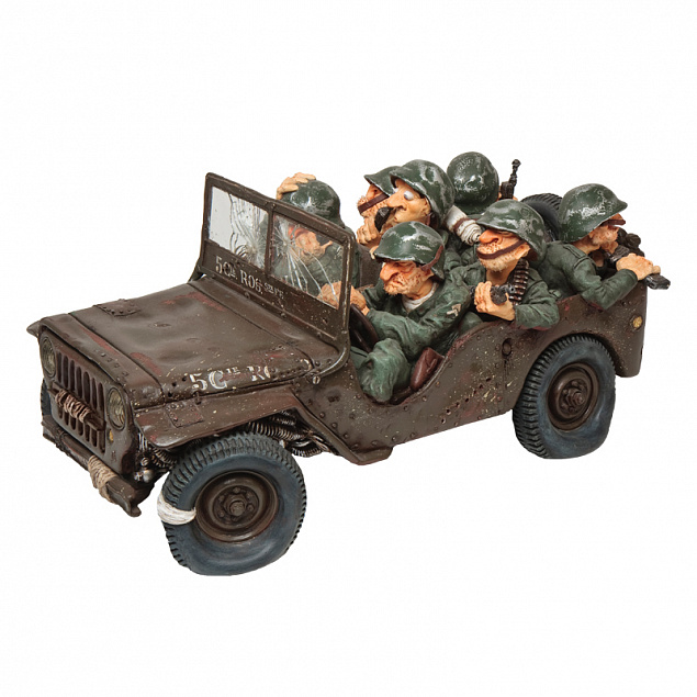 Скульптура "Военный патруль" с логотипом  заказать по выгодной цене в кибермаркете AvroraStore