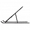 Подставка для ноутбука и планшета Scaffold Light, черная с логотипом  заказать по выгодной цене в кибермаркете AvroraStore