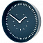 Часы настенные Tweet, синие с логотипом  заказать по выгодной цене в кибермаркете AvroraStore