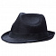 Шляпа Gentleman, черная с черной лентой с логотипом  заказать по выгодной цене в кибермаркете AvroraStore
