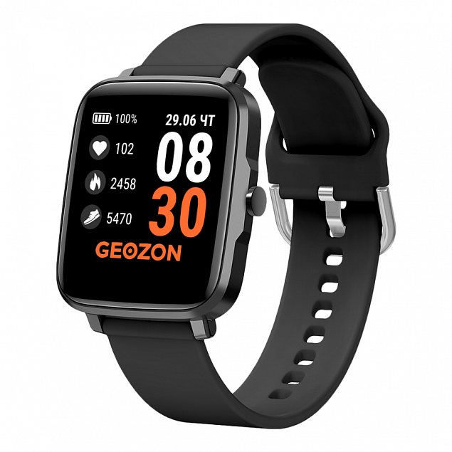 Фитнес часы GEOZON STAYER с функцией термометра с логотипом  заказать по выгодной цене в кибермаркете AvroraStore
