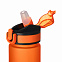 Бутылка для воды Flip, оранжевая с логотипом  заказать по выгодной цене в кибермаркете AvroraStore