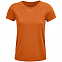 Футболка женская Crusader Women, оранжевая с логотипом  заказать по выгодной цене в кибермаркете AvroraStore