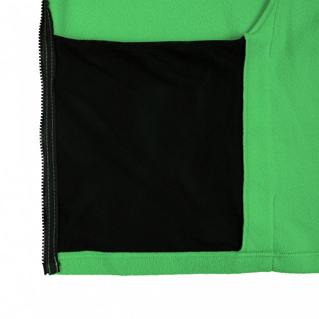 Куртка флисовая унисекс Manakin, зеленое яблоко с логотипом  заказать по выгодной цене в кибермаркете AvroraStore