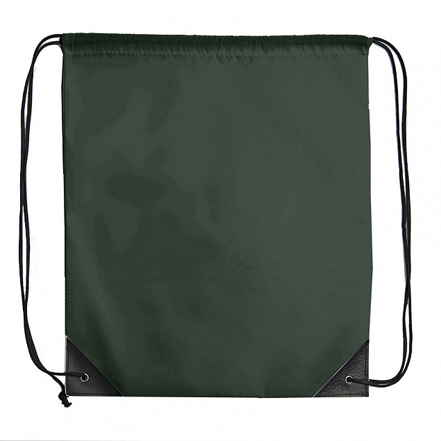Рюкзак мешок с укреплёнными уголками BY DAY, хаки, 35*41 см, полиэстер 210D с логотипом  заказать по выгодной цене в кибермаркете AvroraStore