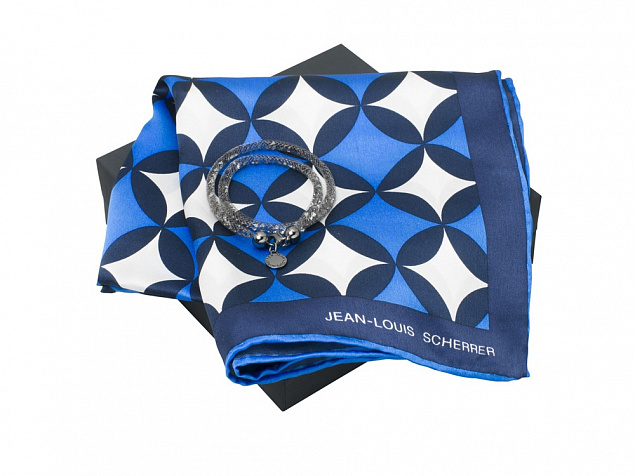 Набор: шелковый платок, браслет с логотипом  заказать по выгодной цене в кибермаркете AvroraStore