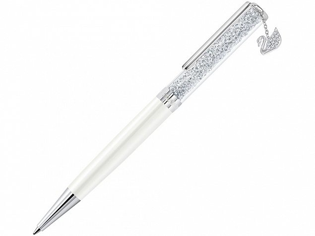 Ручка шариковая Crystalline Swan Charm с логотипом  заказать по выгодной цене в кибермаркете AvroraStore