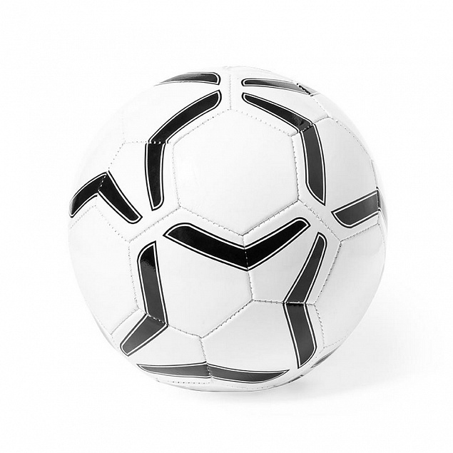 Футбольный мяч, размер 5, черно-белый с логотипом  заказать по выгодной цене в кибермаркете AvroraStore