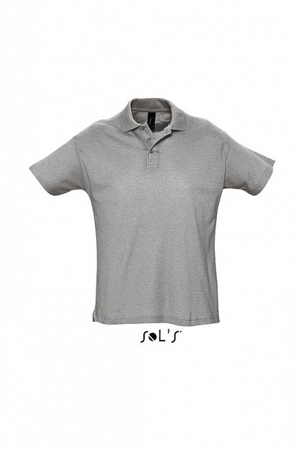Джемпер (рубашка-поло) SUMMER II мужская,Серый меланж 2 М с логотипом  заказать по выгодной цене в кибермаркете AvroraStore
