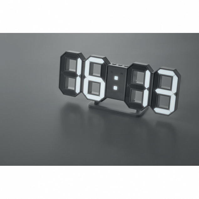 Часы LED с адаптером с логотипом  заказать по выгодной цене в кибермаркете AvroraStore