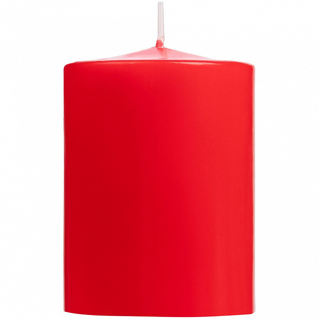 Свеча Lagom Care, красная с логотипом  заказать по выгодной цене в кибермаркете AvroraStore