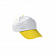 Бейсболка PROMOTION, белая - лимонно-желтая с логотипом  заказать по выгодной цене в кибермаркете AvroraStore