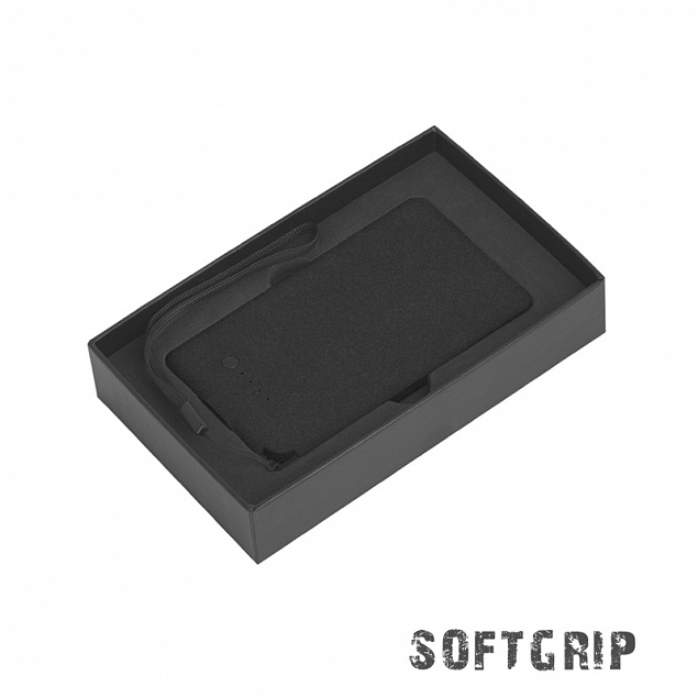 Зарядное устройство "Камень" с покрытием soft grip, 4000 mAh в подарочной коробке с логотипом  заказать по выгодной цене в кибермаркете AvroraStore