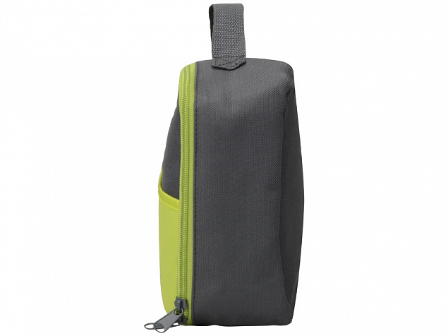 Изотермическая сумка-холодильник Breeze для ланч-бокса, серый/зел яблоко с логотипом  заказать по выгодной цене в кибермаркете AvroraStore