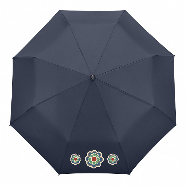 Зонт складной  Nord, синий с логотипом  заказать по выгодной цене в кибермаркете AvroraStore