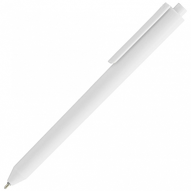 Ручка шариковая Pigra P03 Mat, белая с логотипом  заказать по выгодной цене в кибермаркете AvroraStore