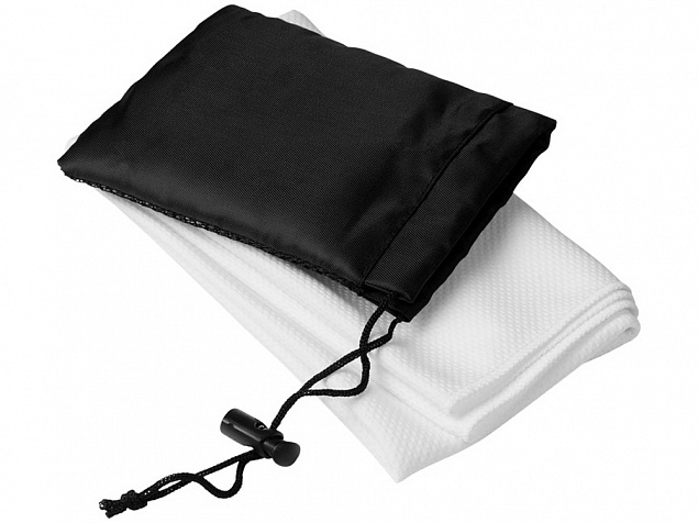 Охлаждающее полотенце Peter в сетчатом мешочке с логотипом  заказать по выгодной цене в кибермаркете AvroraStore