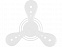 Летающий диск Фрисби, белый с логотипом  заказать по выгодной цене в кибермаркете AvroraStore