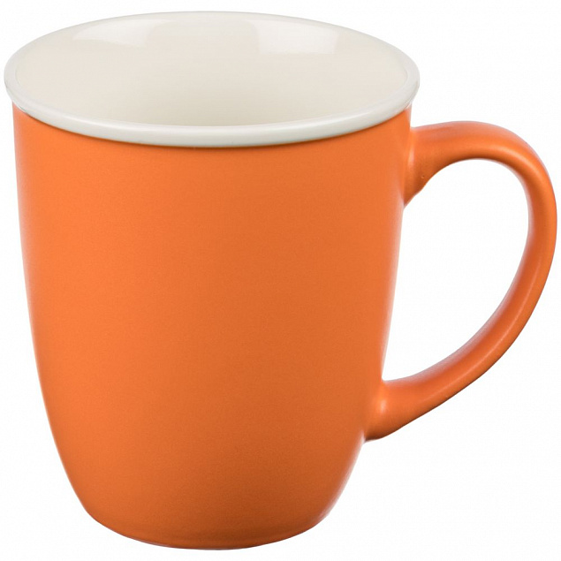 Кружка Doppel, оранжевая с логотипом  заказать по выгодной цене в кибермаркете AvroraStore