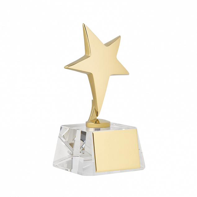 Статуэтка "Звезда", золото с логотипом  заказать по выгодной цене в кибермаркете AvroraStore