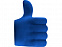 Антистресс в форме поднятого большого пальца, синий с логотипом  заказать по выгодной цене в кибермаркете AvroraStore