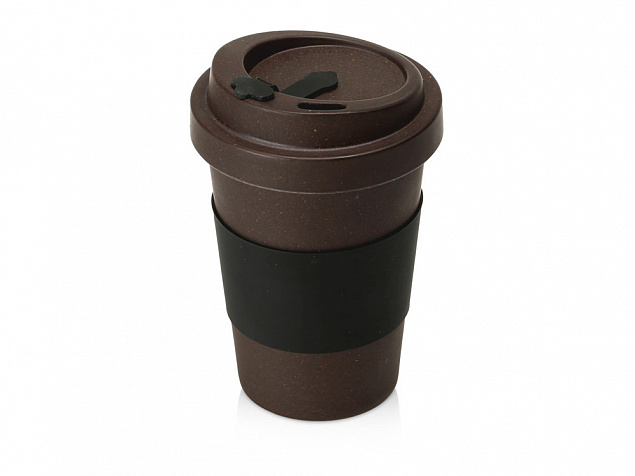 Стакан из кофе с силиконовой манжетой «Latte» с логотипом  заказать по выгодной цене в кибермаркете AvroraStore