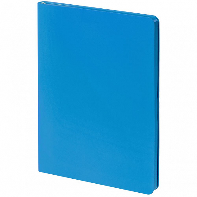 Блокнот Flex Shall, голубой с логотипом  заказать по выгодной цене в кибермаркете AvroraStore