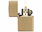 Зажигалка ZIPPO с покрытием Brushed Brass с логотипом  заказать по выгодной цене в кибермаркете AvroraStore