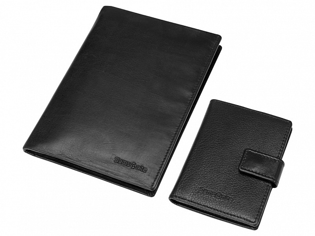 Подарочный набор: портмоне, футляр для кредитных карт с логотипом  заказать по выгодной цене в кибермаркете AvroraStore