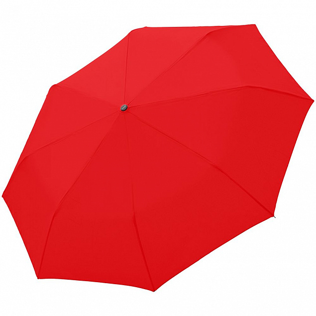 Зонт складной Fiber Magic, красный с логотипом  заказать по выгодной цене в кибермаркете AvroraStore