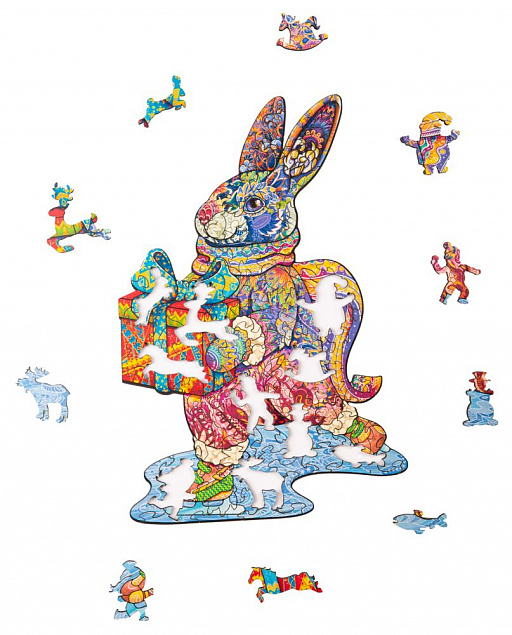 Пазл «Волшебный кролик» с логотипом  заказать по выгодной цене в кибермаркете AvroraStore