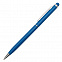 Шариковая ручка Touch Tip, голубая с логотипом  заказать по выгодной цене в кибермаркете AvroraStore