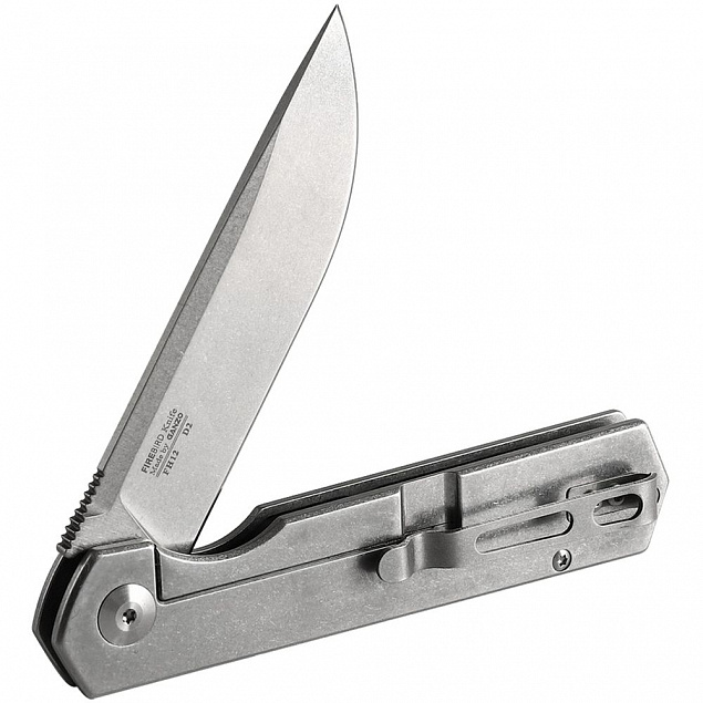Нож Firebird FH12-SS, серебристый с логотипом  заказать по выгодной цене в кибермаркете AvroraStore