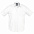 Рубашка мужская с коротким рукавом BRISBANE, белая с логотипом  заказать по выгодной цене в кибермаркете AvroraStore