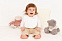 Нагрудник детский Baby Prime, молочно-белый с логотипом  заказать по выгодной цене в кибермаркете AvroraStore