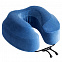 Подушка под шею для путешествий Cabeau Evolution, синяя с логотипом  заказать по выгодной цене в кибермаркете AvroraStore