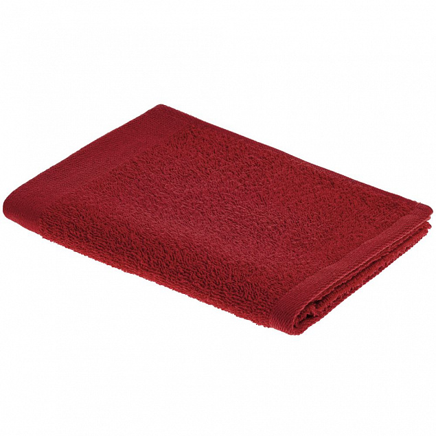 Полотенце Soft Me Light, ver.2, малое, красное с логотипом  заказать по выгодной цене в кибермаркете AvroraStore