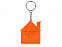 Брелок-рулетка Домик, 1 м., оранжевый с логотипом  заказать по выгодной цене в кибермаркете AvroraStore