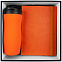 Набор Vivian, оранжевый с логотипом  заказать по выгодной цене в кибермаркете AvroraStore
