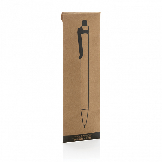 Бесконечный карандаш из бамбука Pynn с логотипом  заказать по выгодной цене в кибермаркете AvroraStore