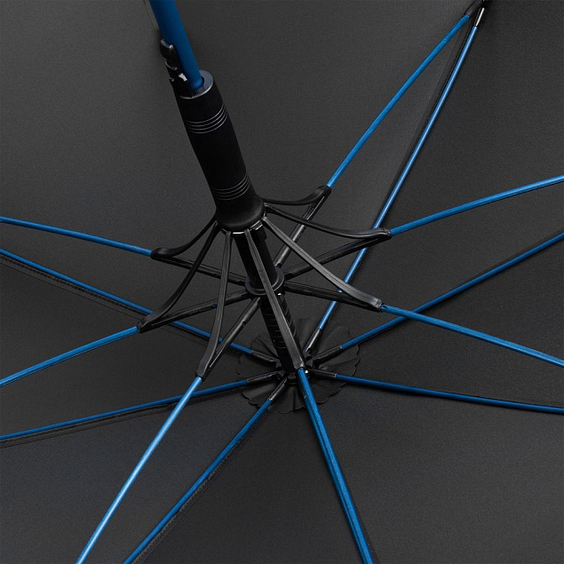 Зонт-трость с цветными спицами Color Style ver.2, ярко-синий с логотипом  заказать по выгодной цене в кибермаркете AvroraStore